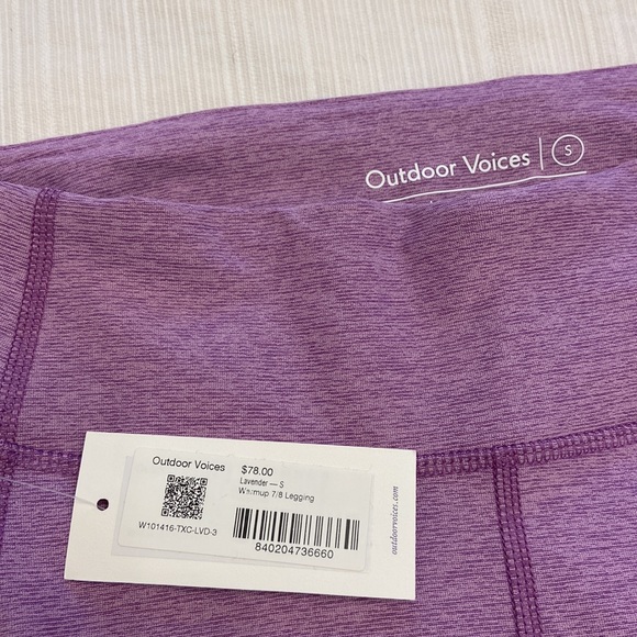 NWT Outdoor Voices Warmup Leggings - Picture 2 of 3